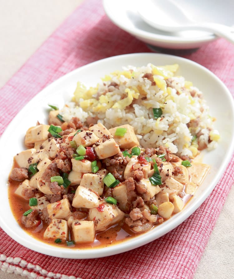 食谱:麻婆豆腐蛋炒饭