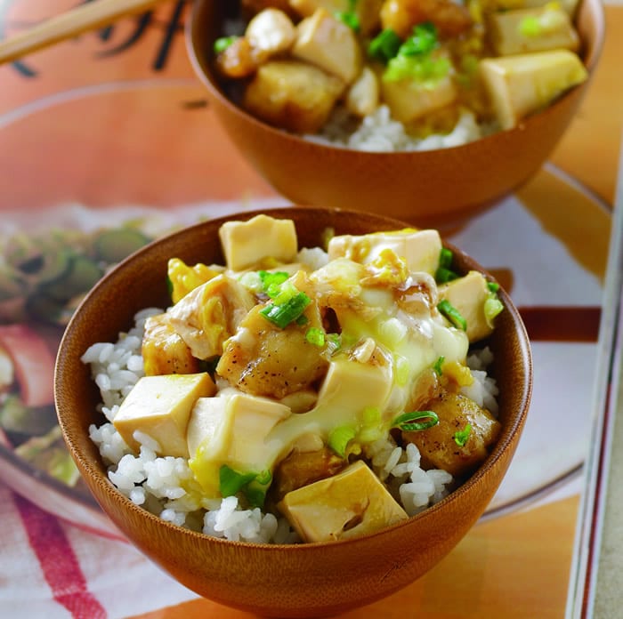 食谱:鲷鱼豆腐丁盖饭