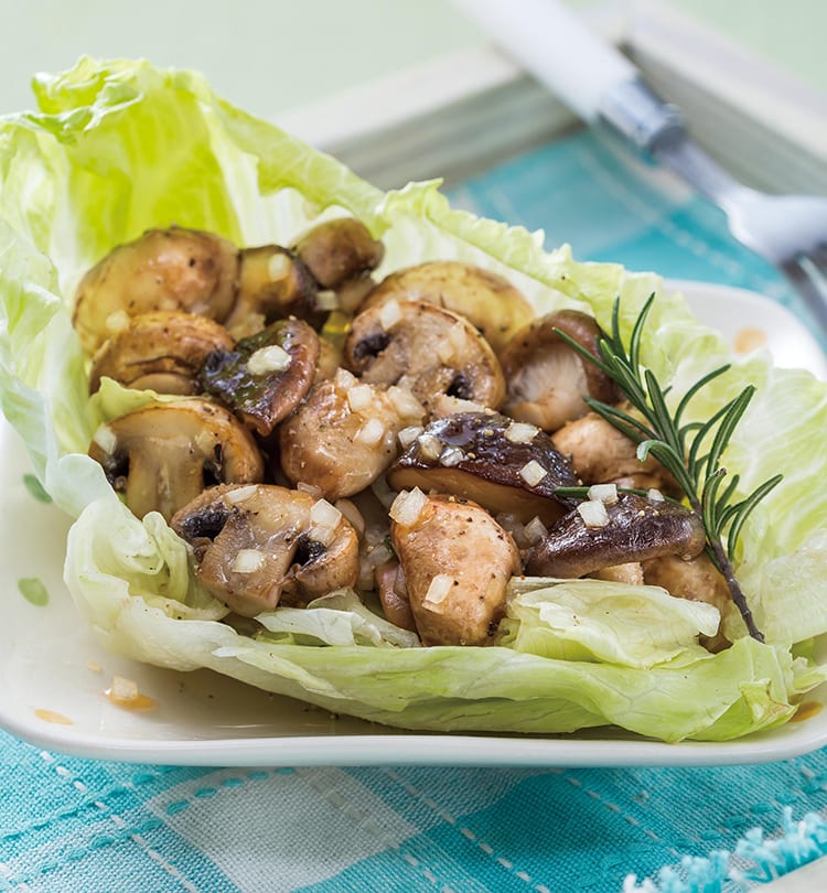 食谱:油醋双菇暖沙拉