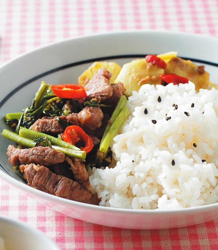 食谱:沙茶牛肉饭